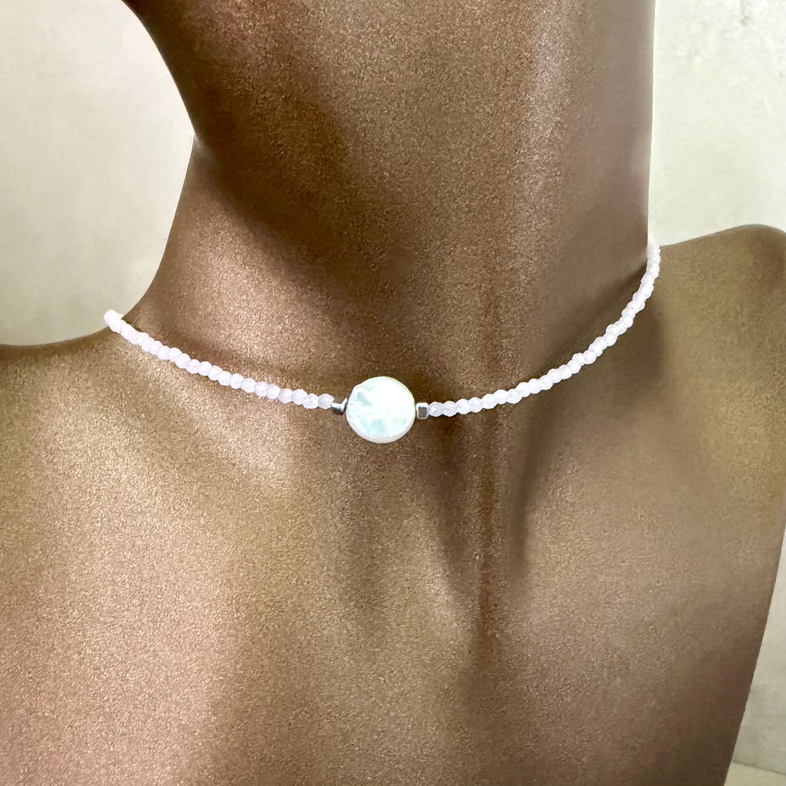 Colier minimalist perla- Dinuzete 265