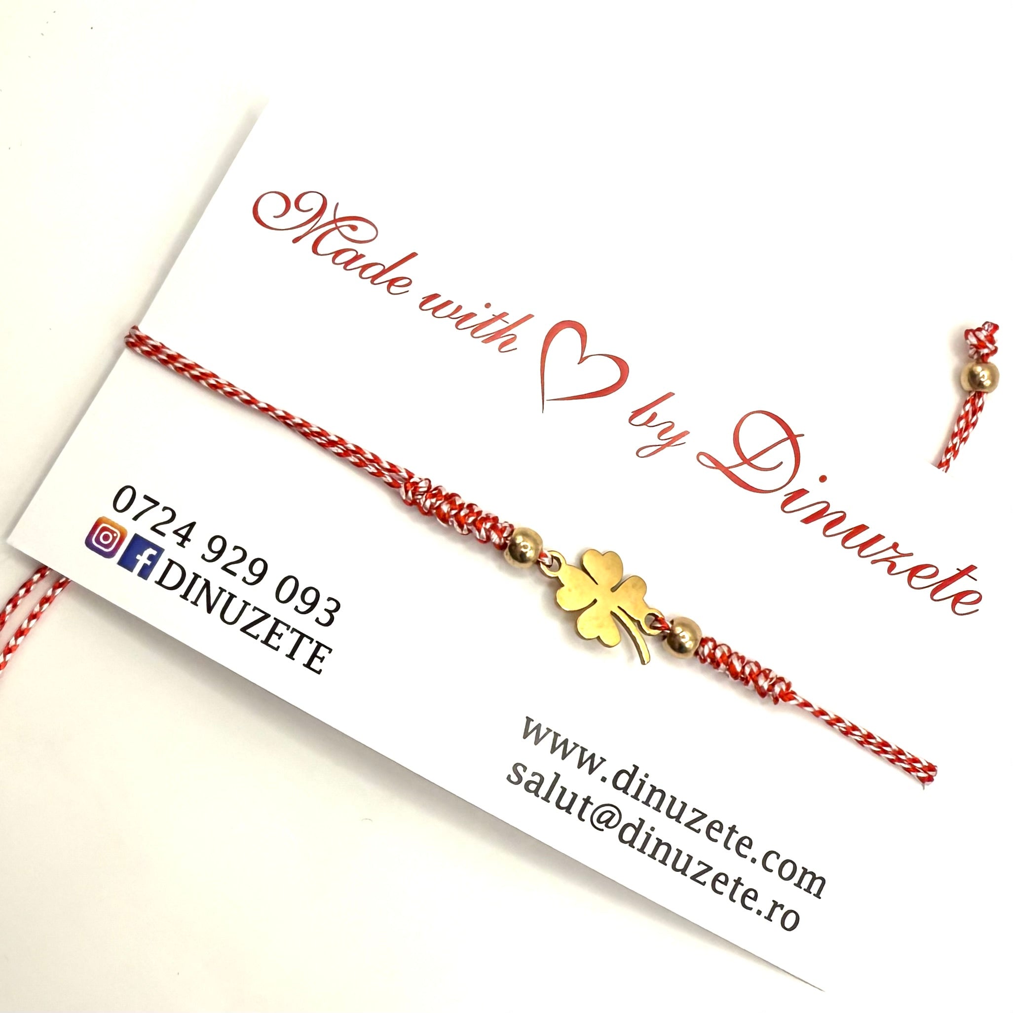 Bratara martisor trifoi - D 220