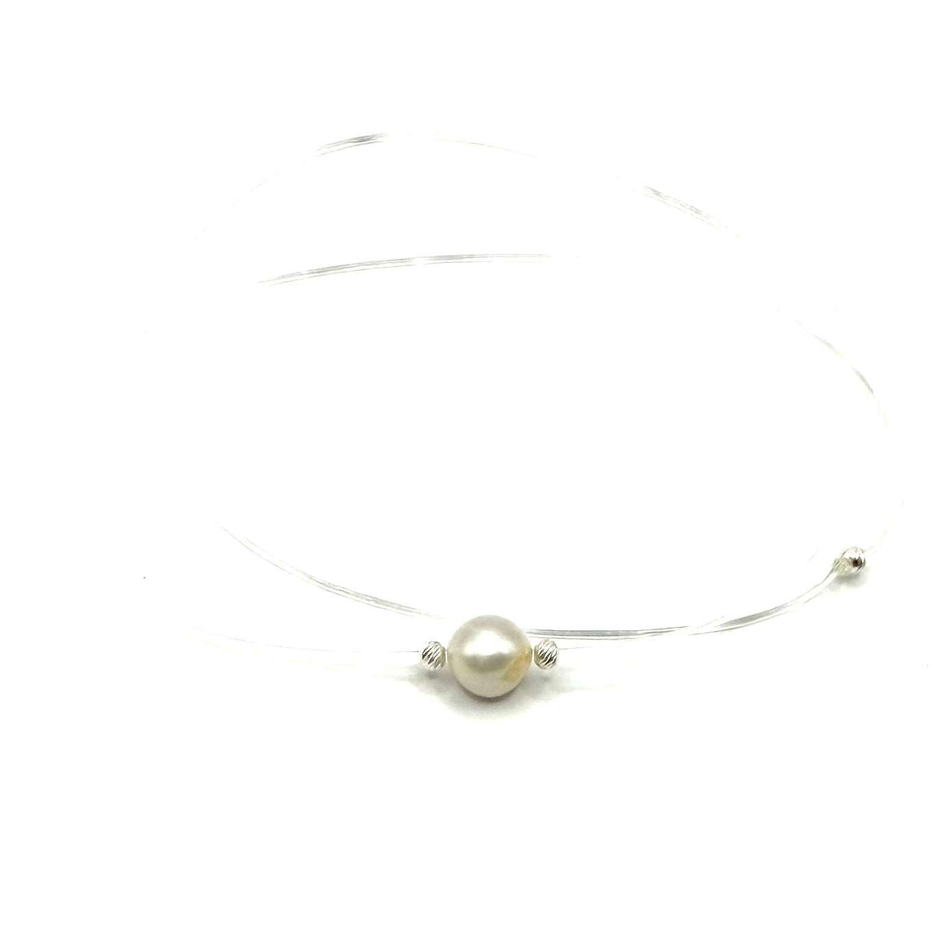 Colier minimalist perla ag - D051