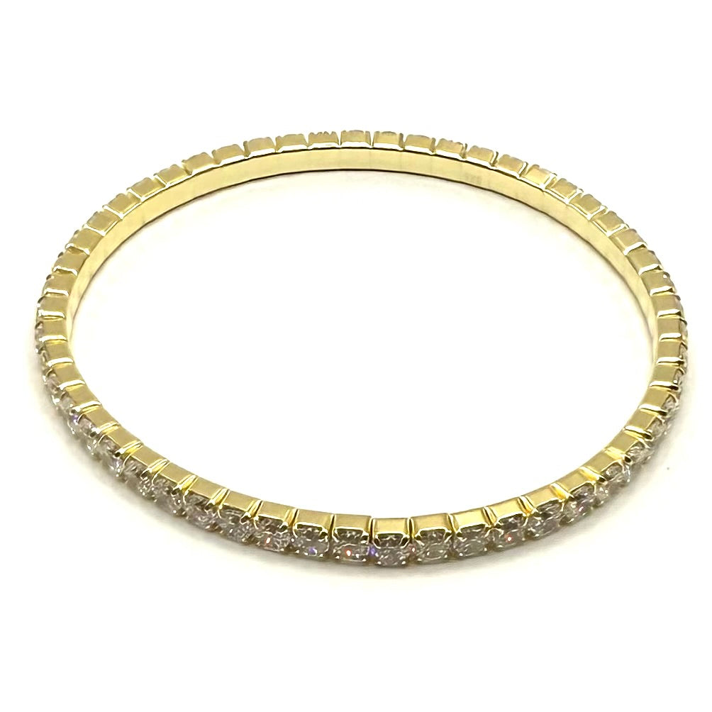 Bratara tennis circulara gold - Dinuzete