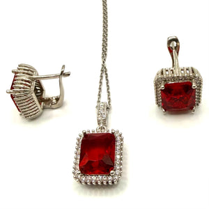 Set Ag 925 - rosu