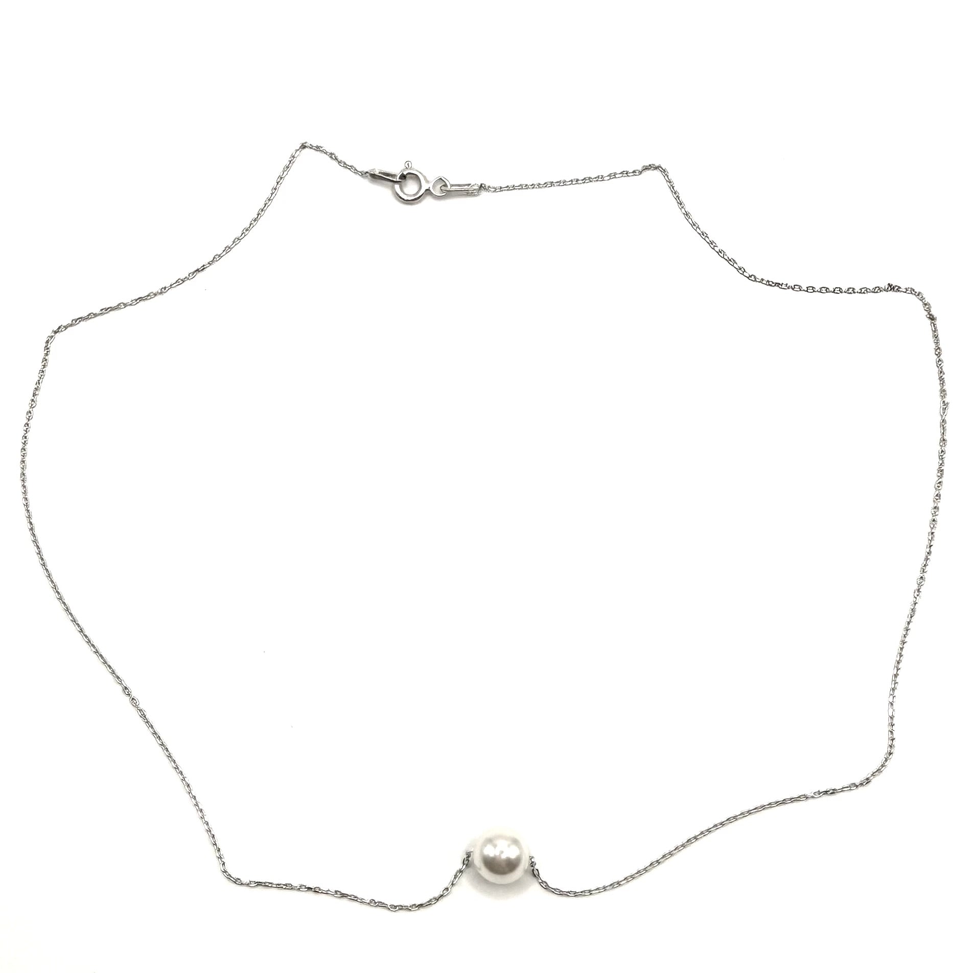 Colier minimalist perla Ag 925 - Dinuzete