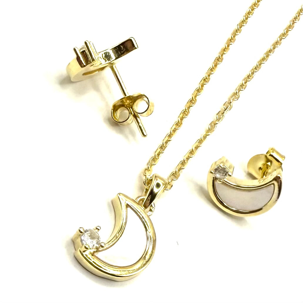 Set din argint gold - Dinuzete