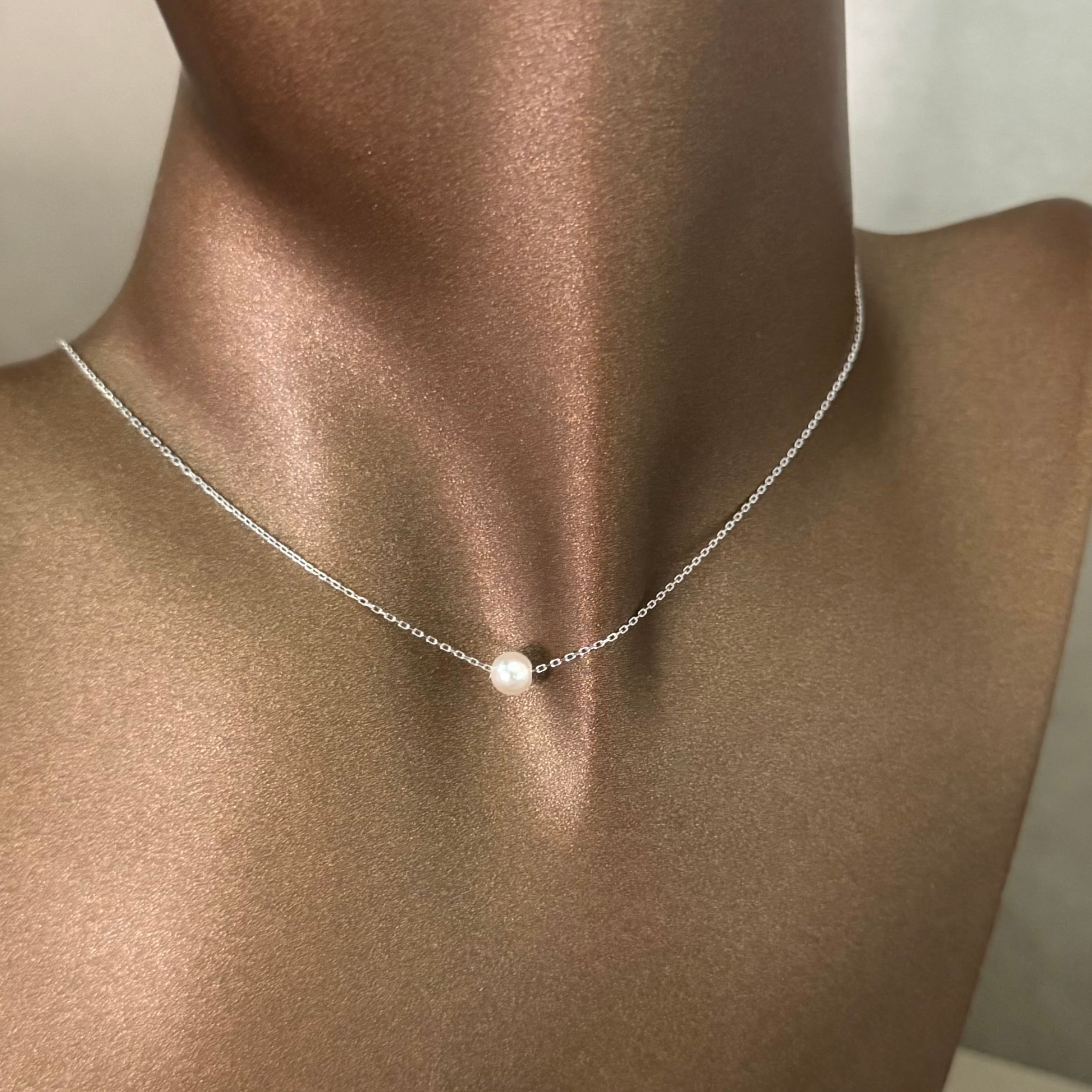 Colier perla minimalist - D276