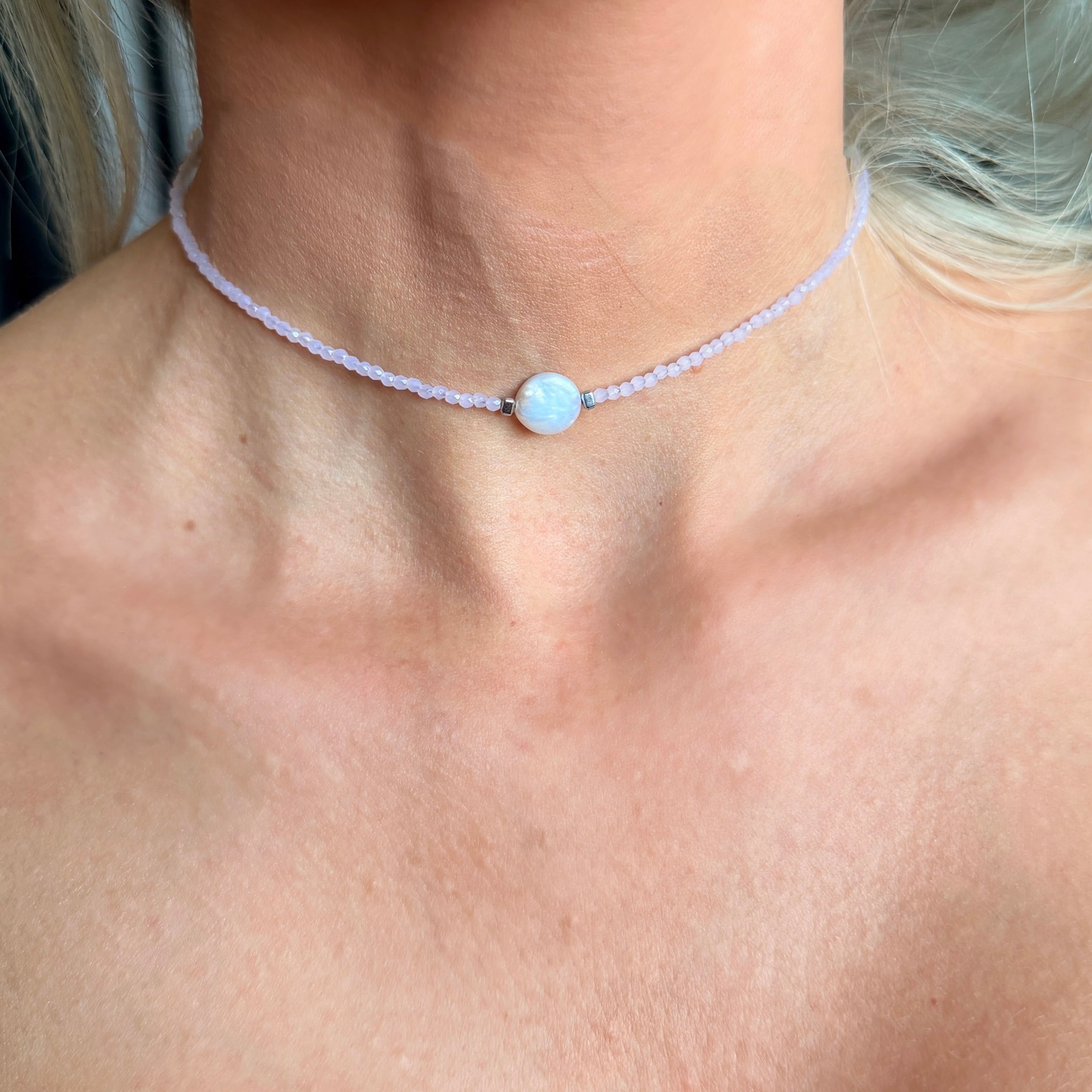 Colier minimalist perla- Dinuzete 265