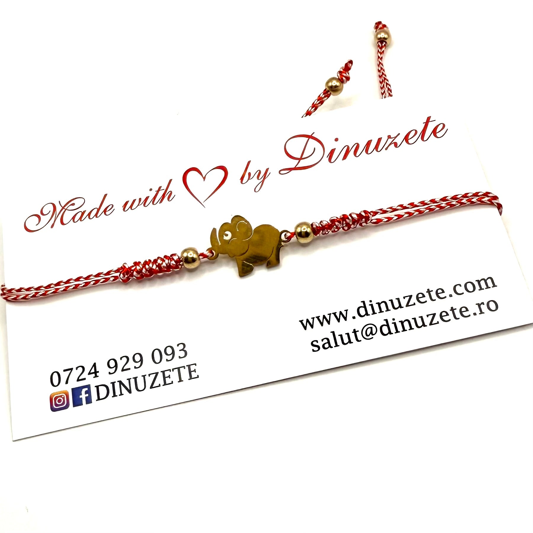 Bratara martisor elefant - D058