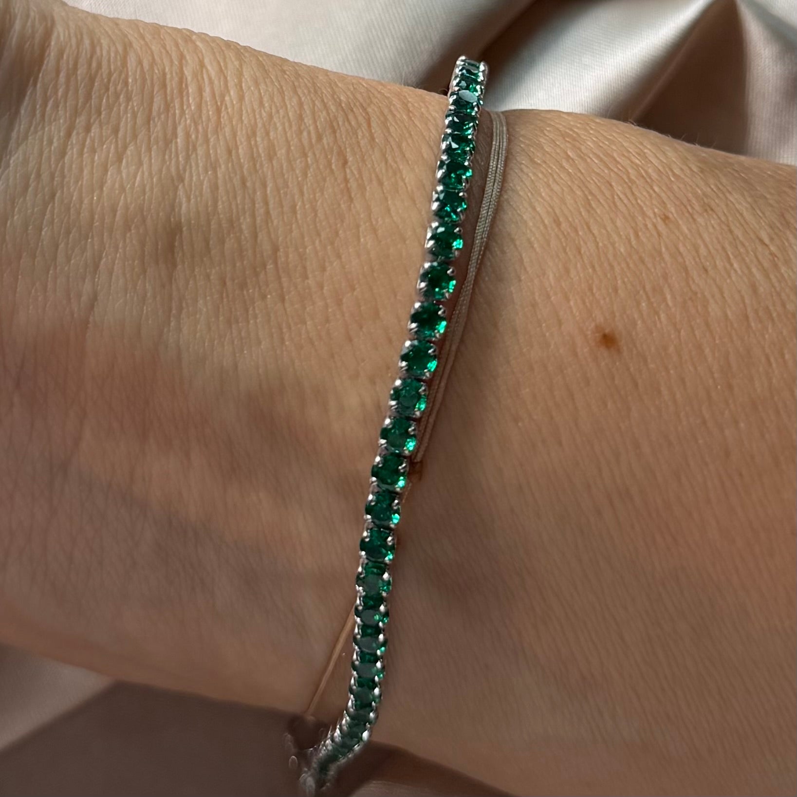 Brățară tennis verde - D 287