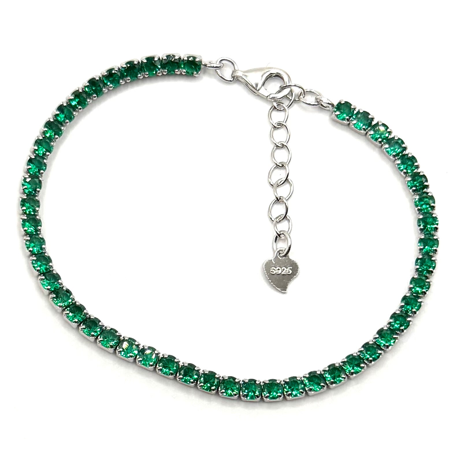 Brățară tennis verde - D 287