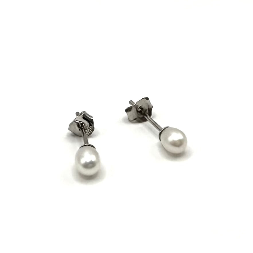 Cercei perla mini din argint 925-D001
