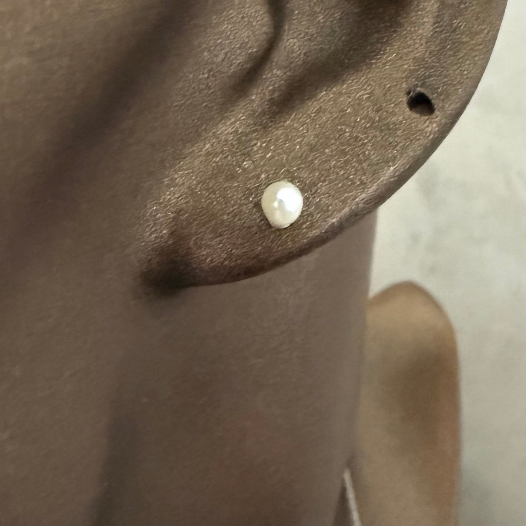 Cercei perla mini din argint 925-D001