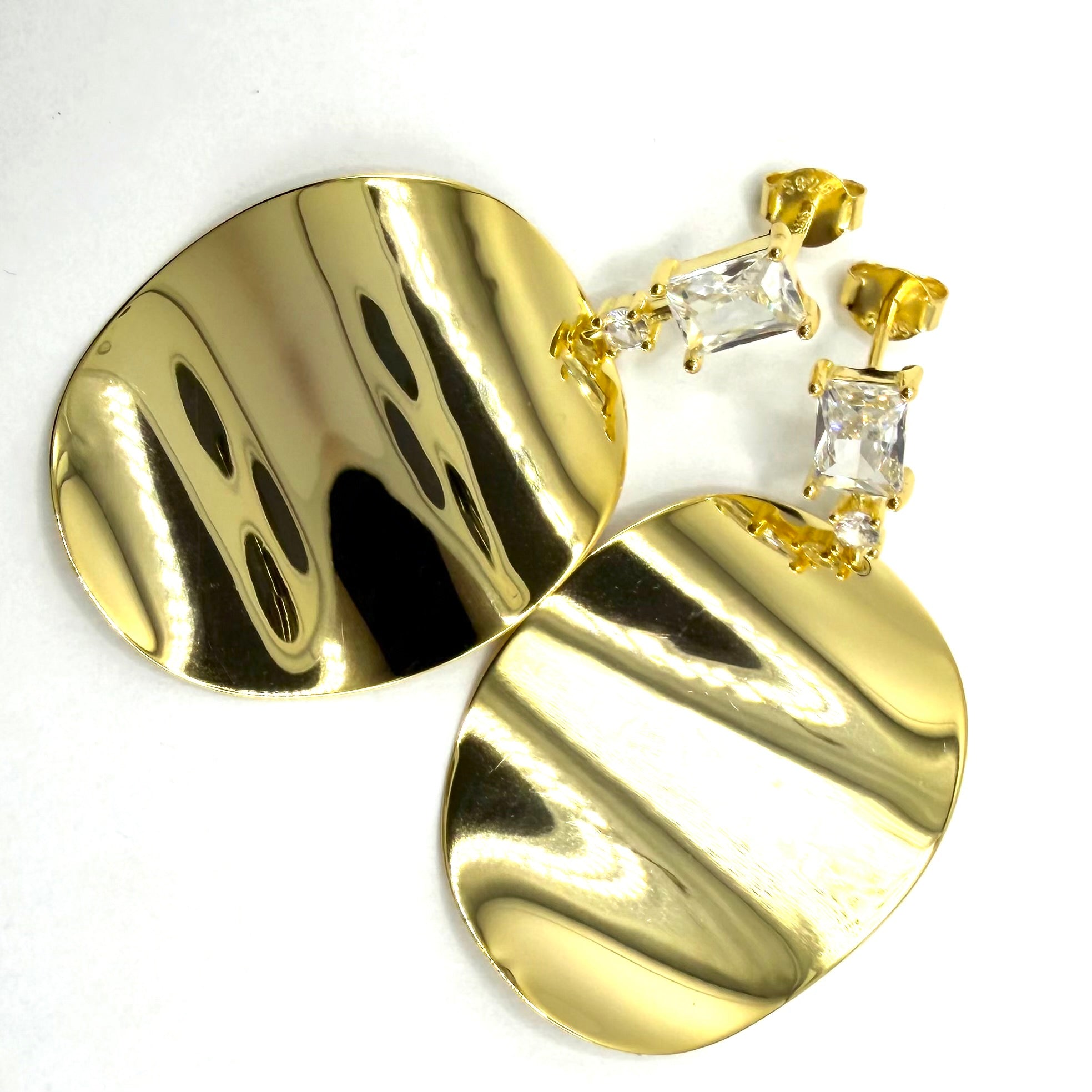 Cercei argint gold-D047 - Dinuzete