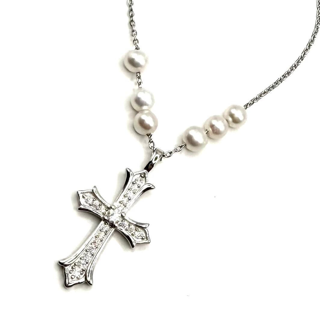 Colier din argint 925 cu perle - D047 - Dinuzete