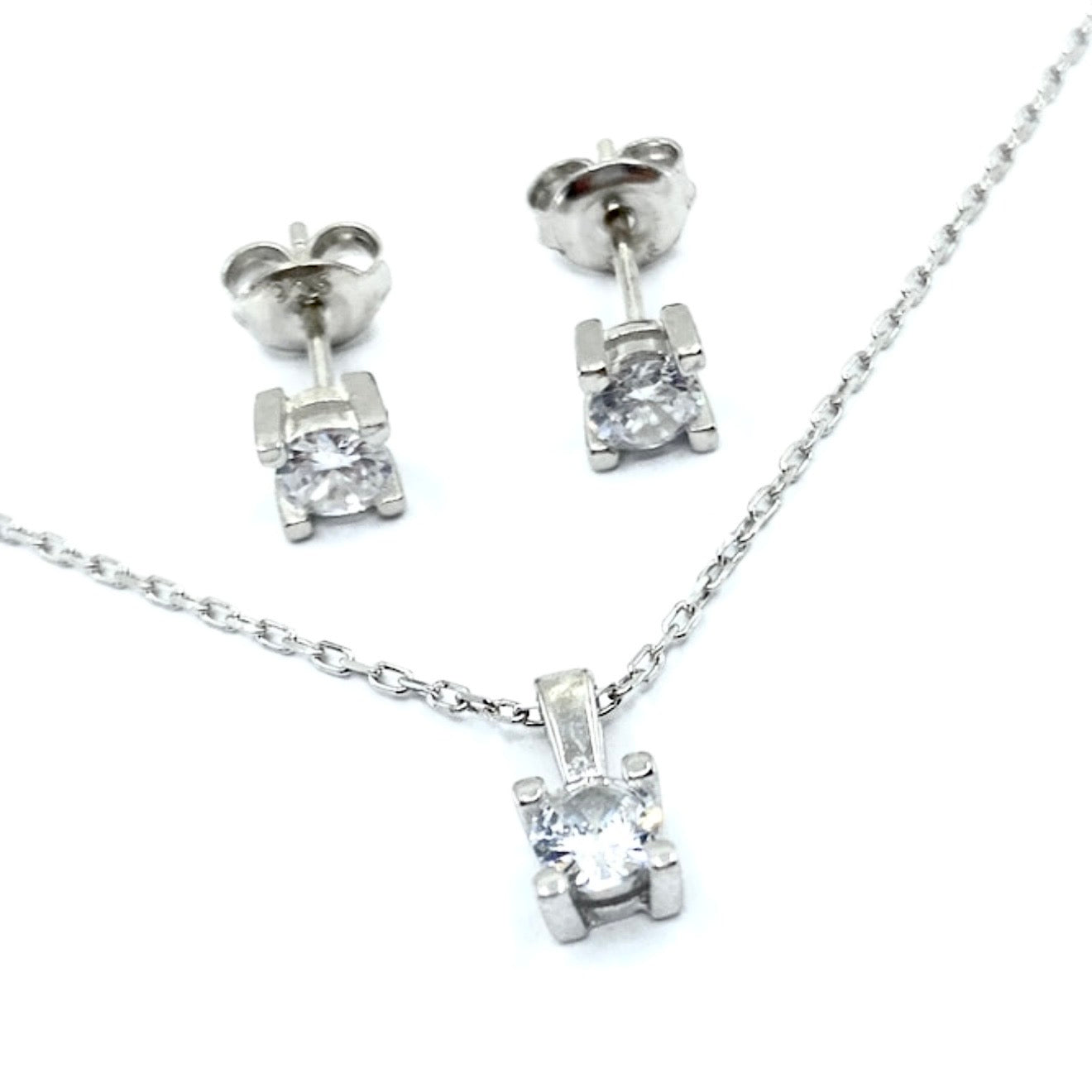 Set argint cu zirconiu - D173 - Dinuzete