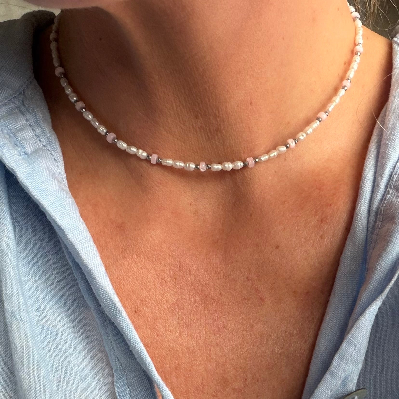 Colier perle Dinuzete 107