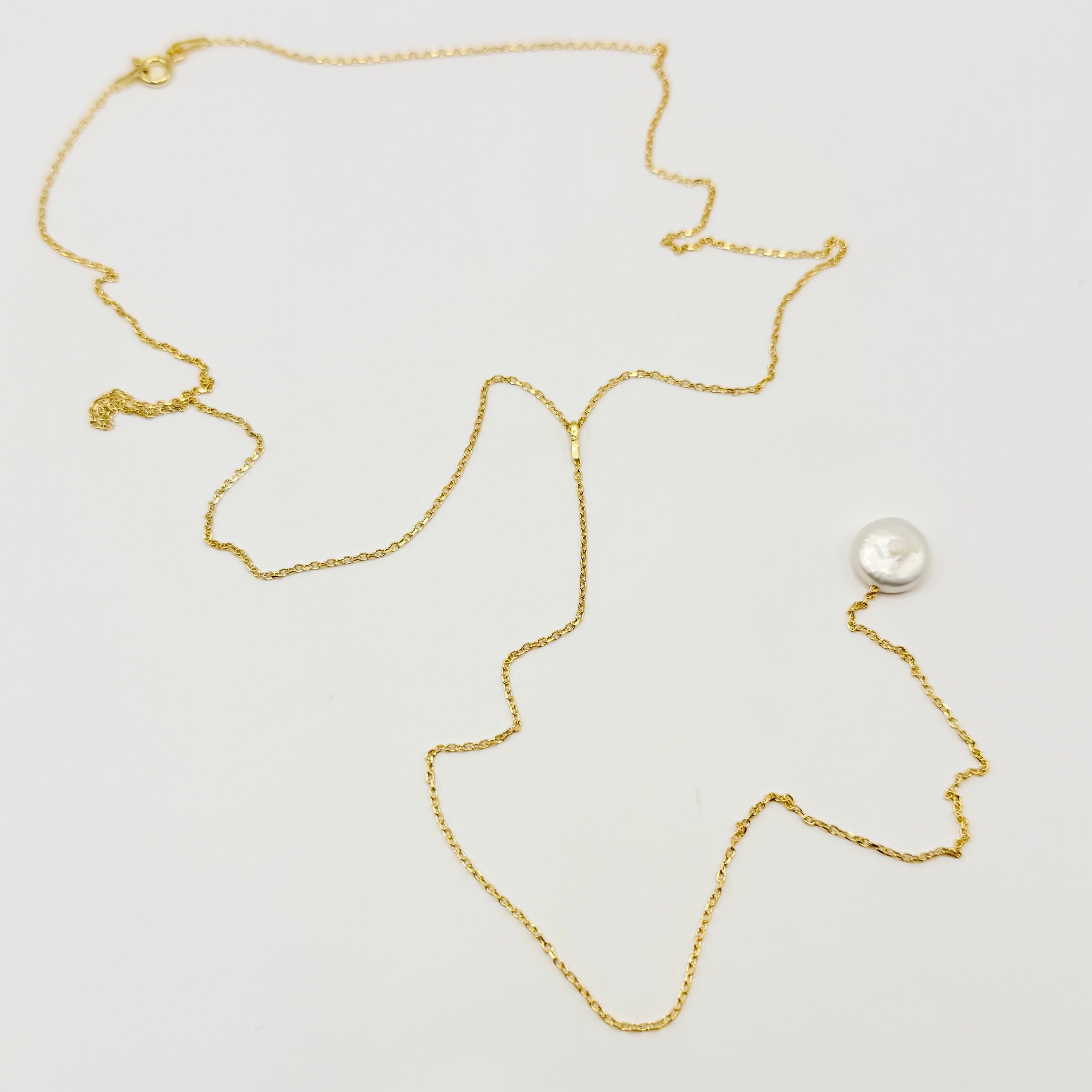 Colier minimalistă perla Dinuzete 011