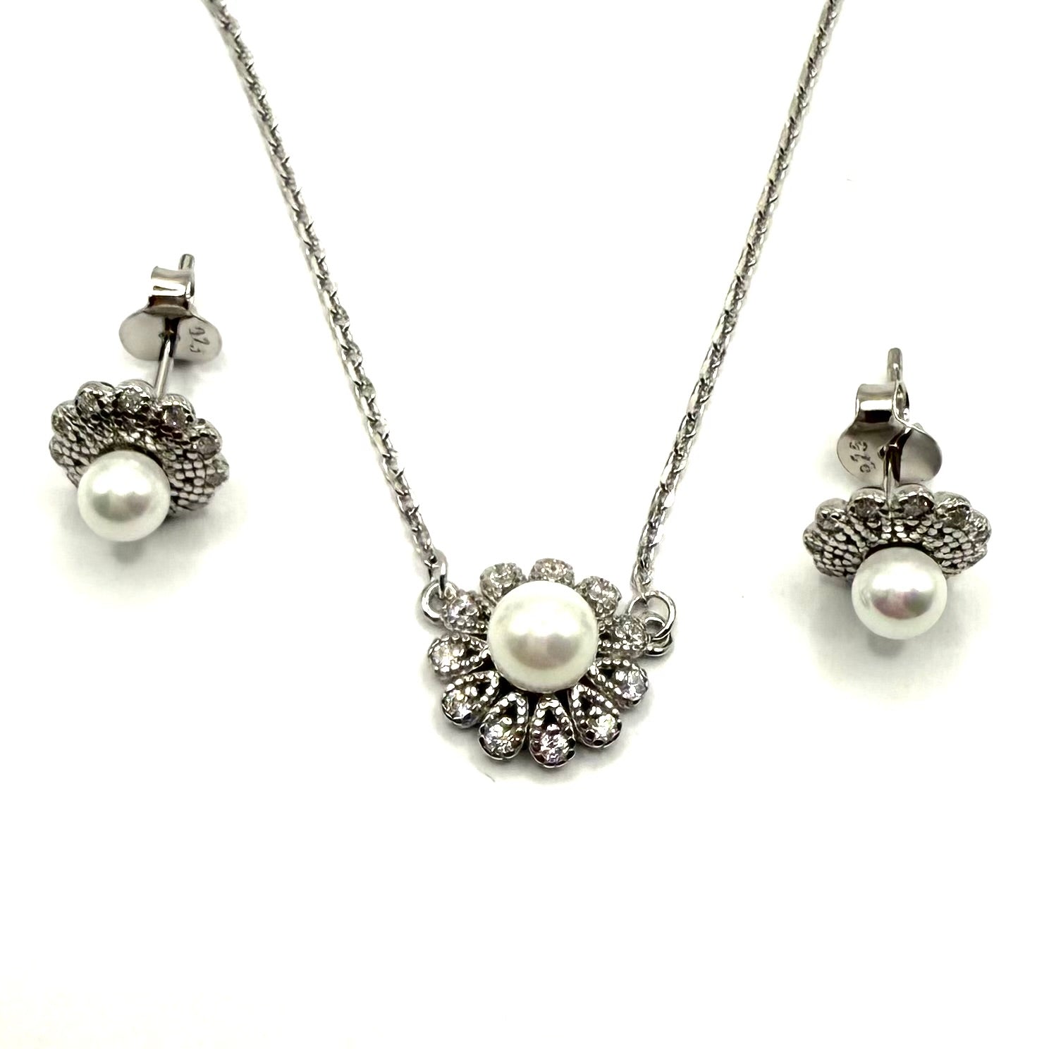 Set Ag 925 - perlute - Dinuzete