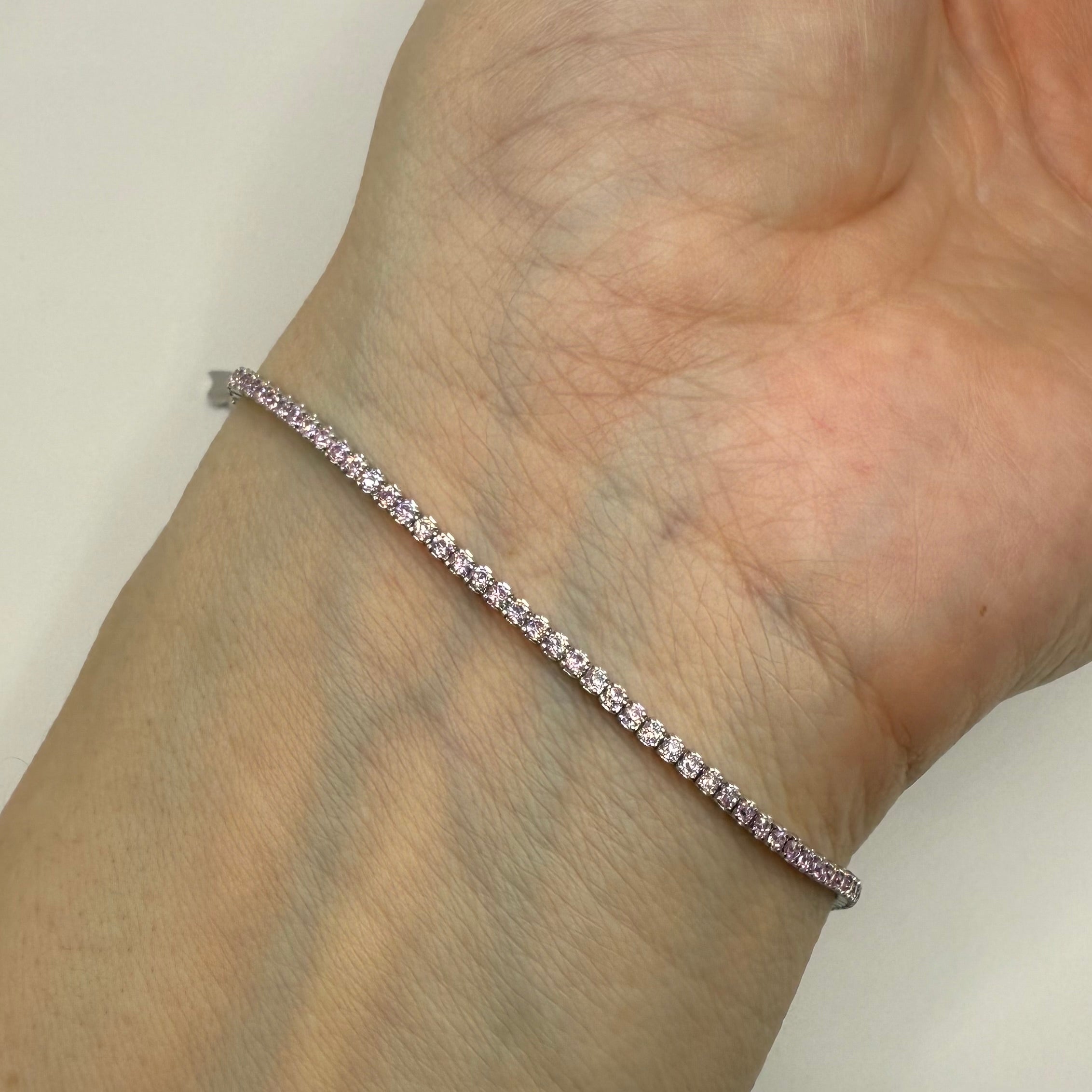 Bratara tip tennis roz - Dinuzete