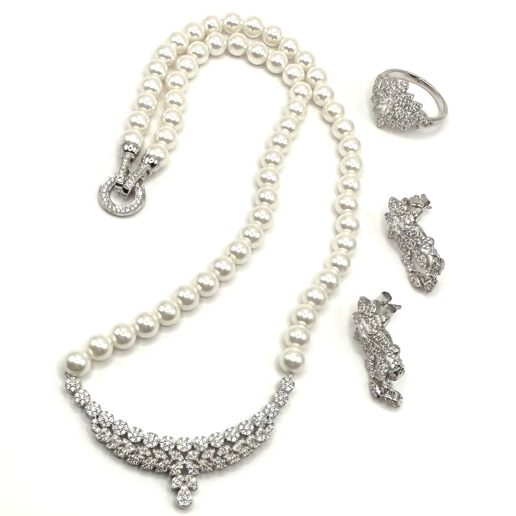 Set elegant perle Ag 925