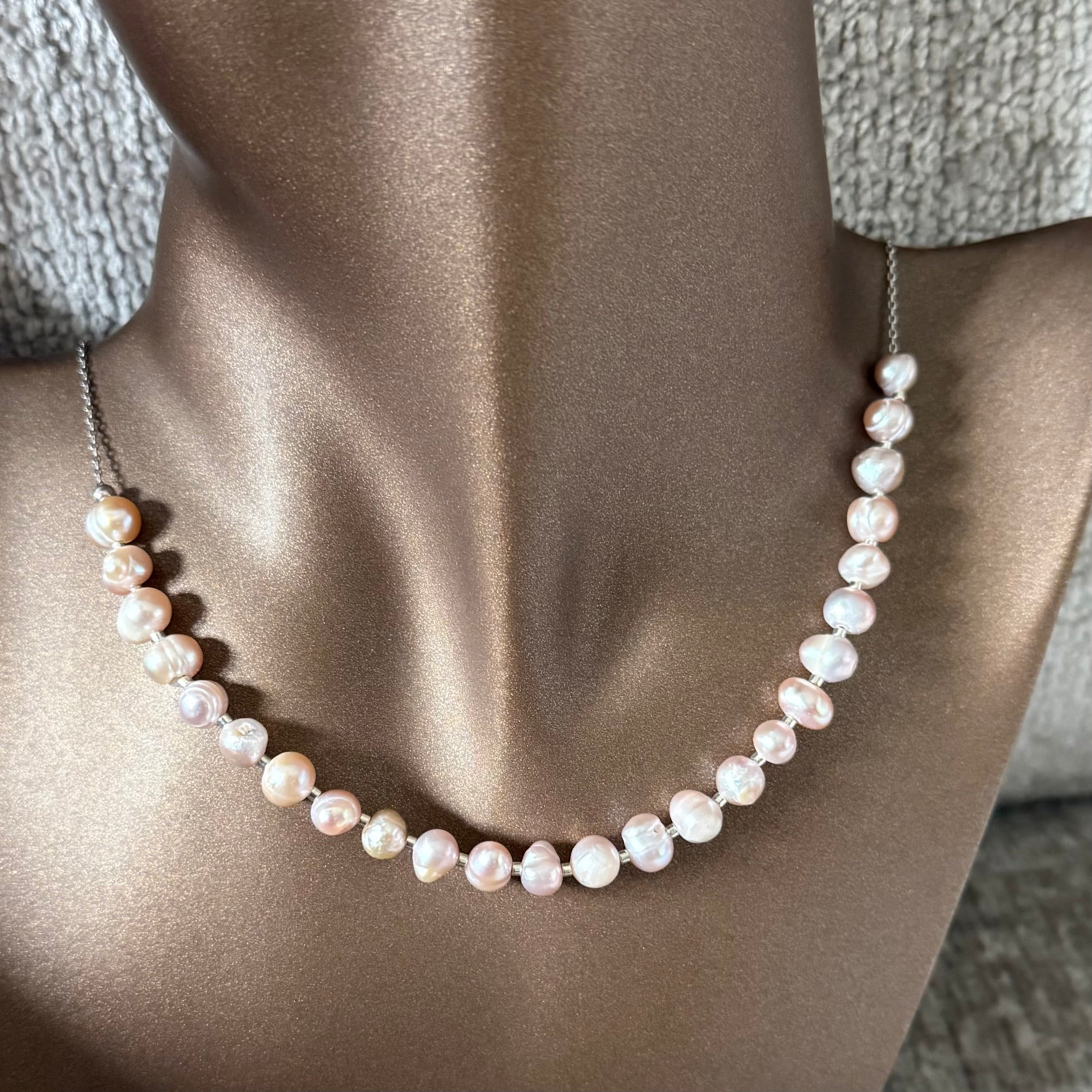 Colier perle -D233 - Dinuzete