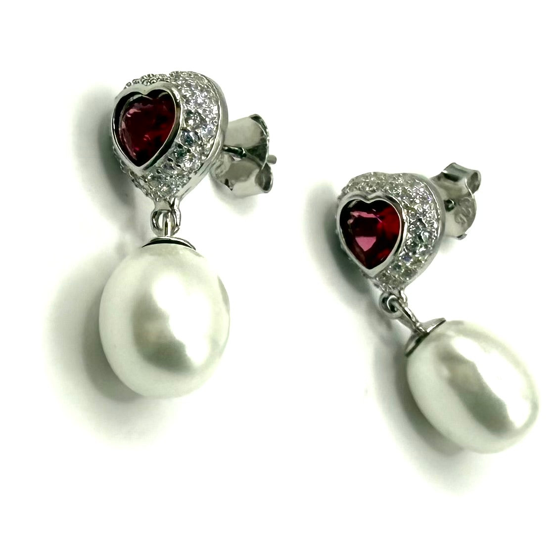 Cercei argint- perle - Dinuzete