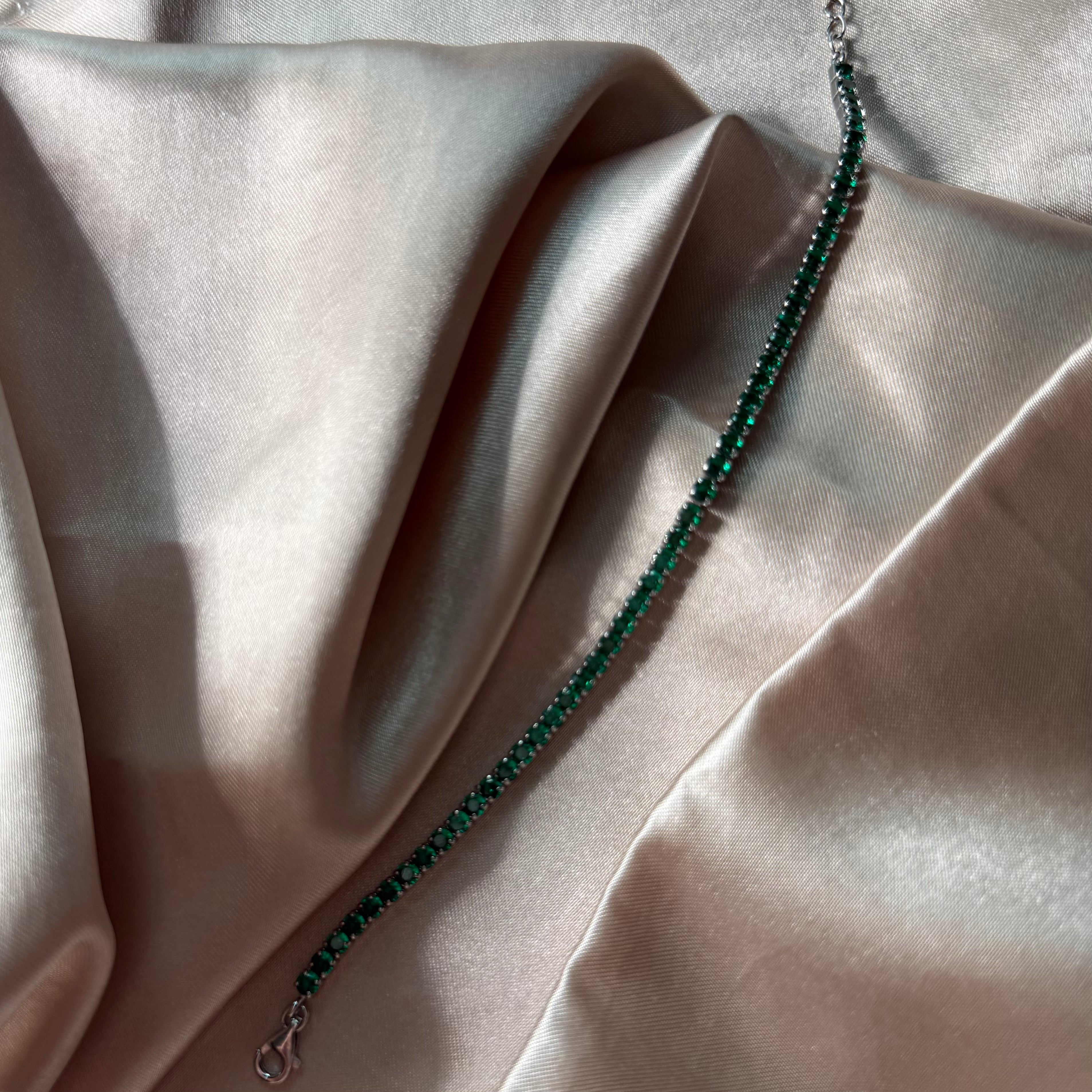 Brățară tennis verde - D 287