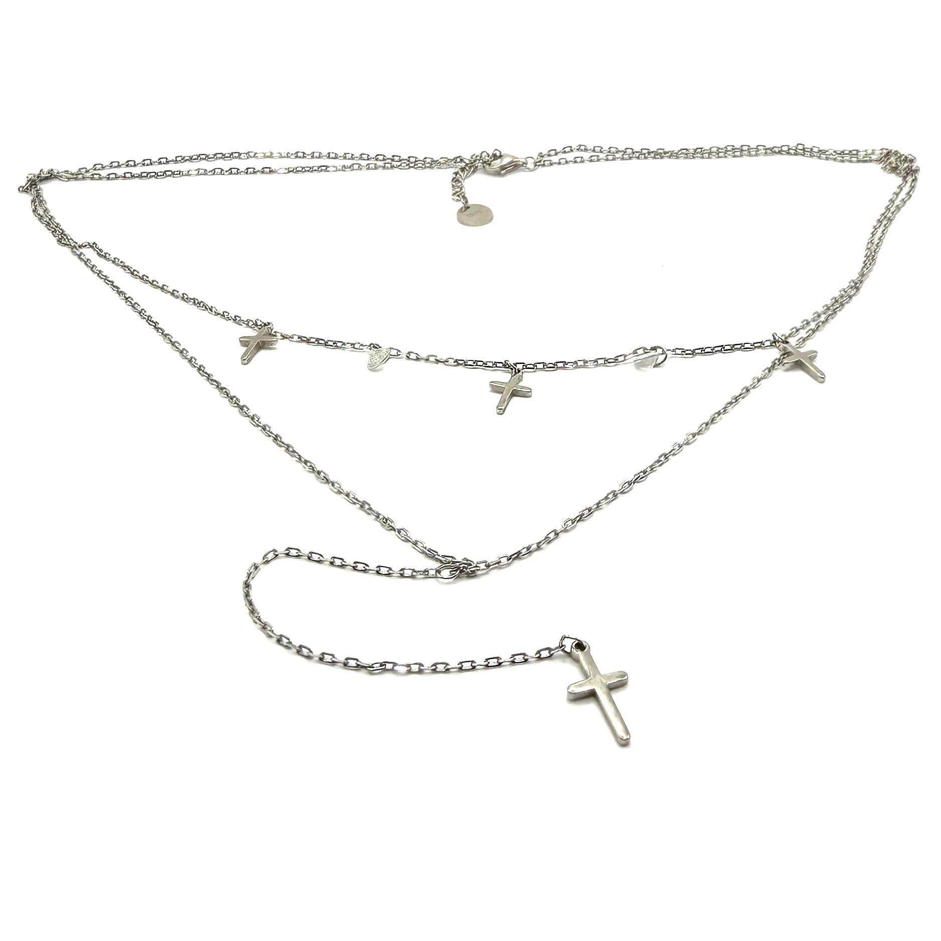 Colier dublu cu cruciulițe - D 165