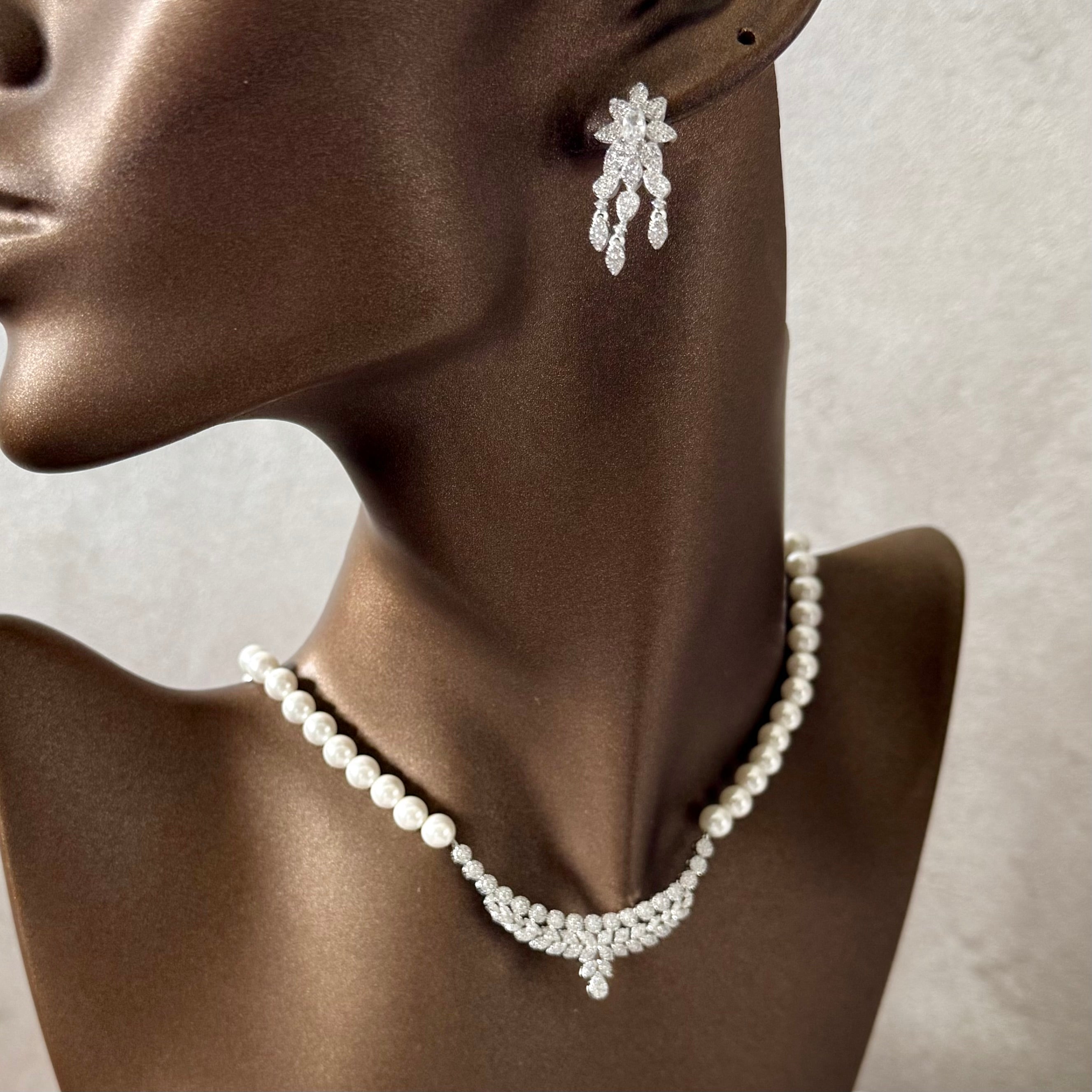 Set elegant perle Ag 925