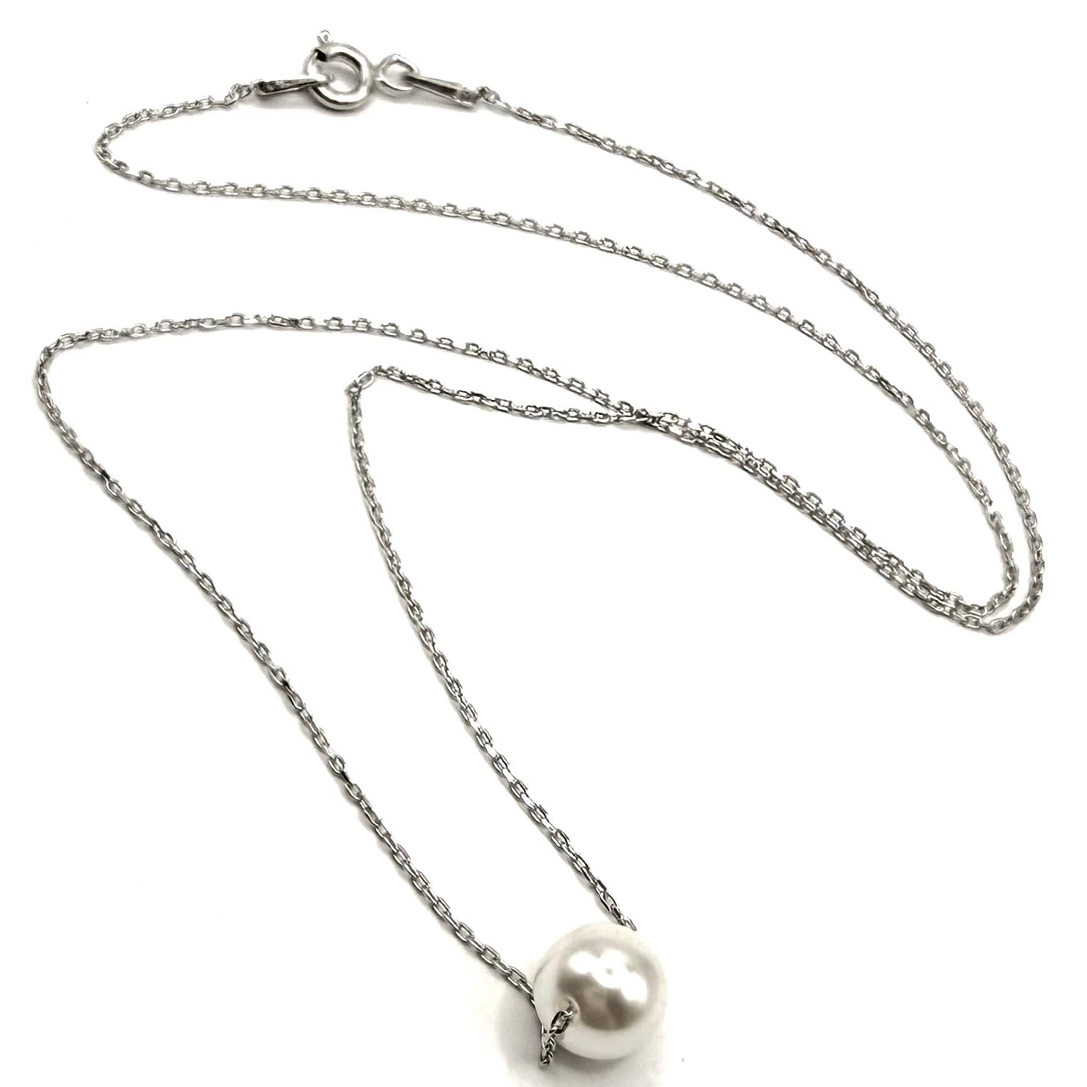 Colier minimalist perla Ag 925 - Dinuzete