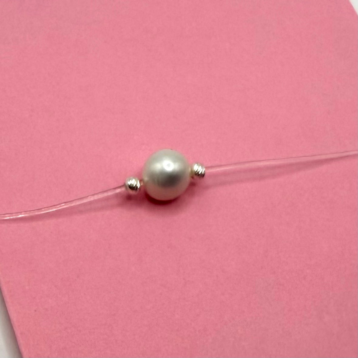 Colier minimalist perla ag - D051