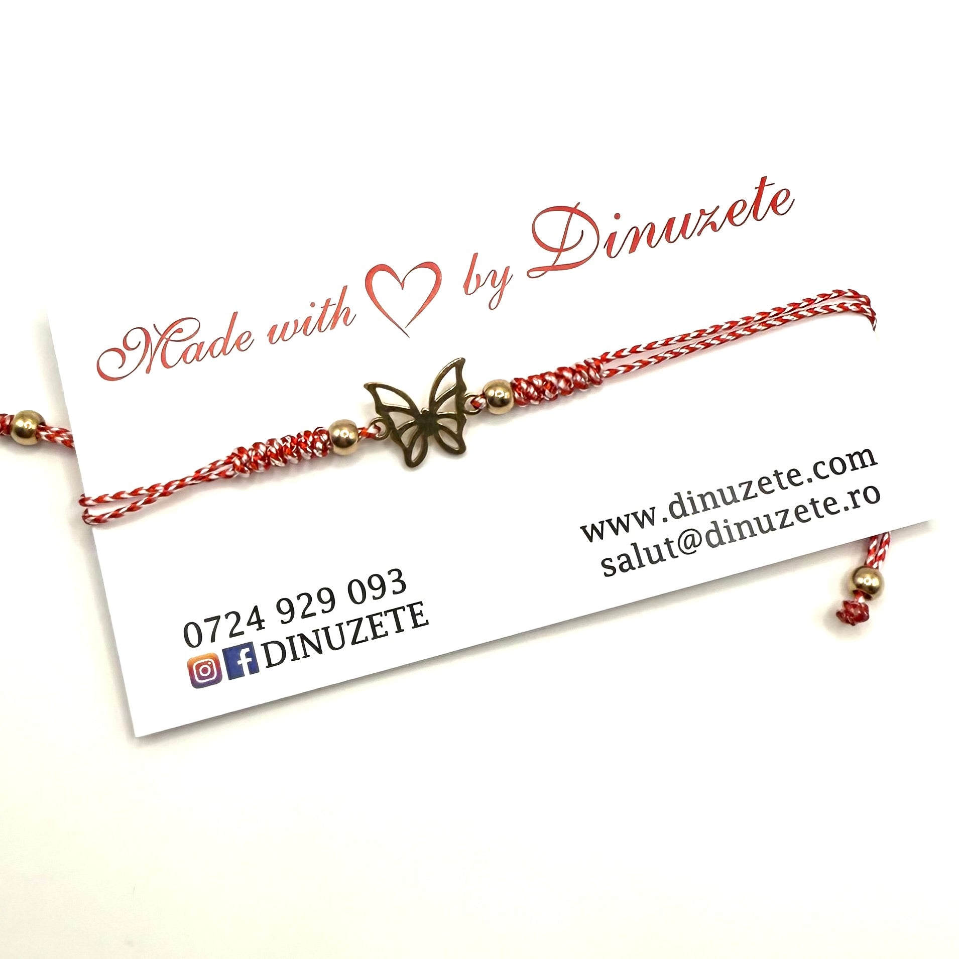 Bratara martisor fluturas - D206