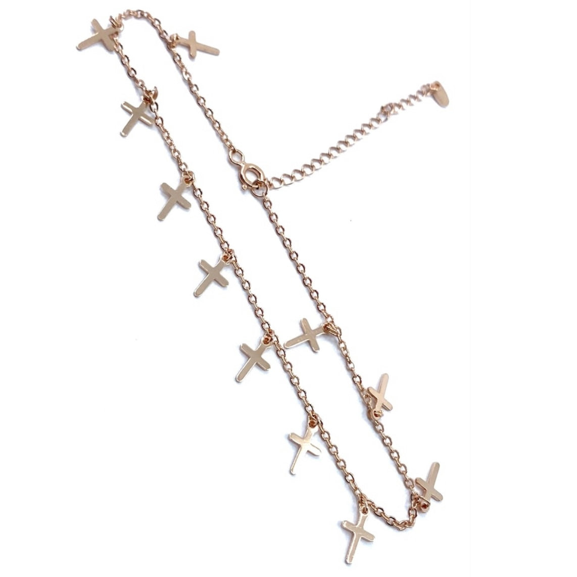 Brățăriță de picior Ag 925 roz