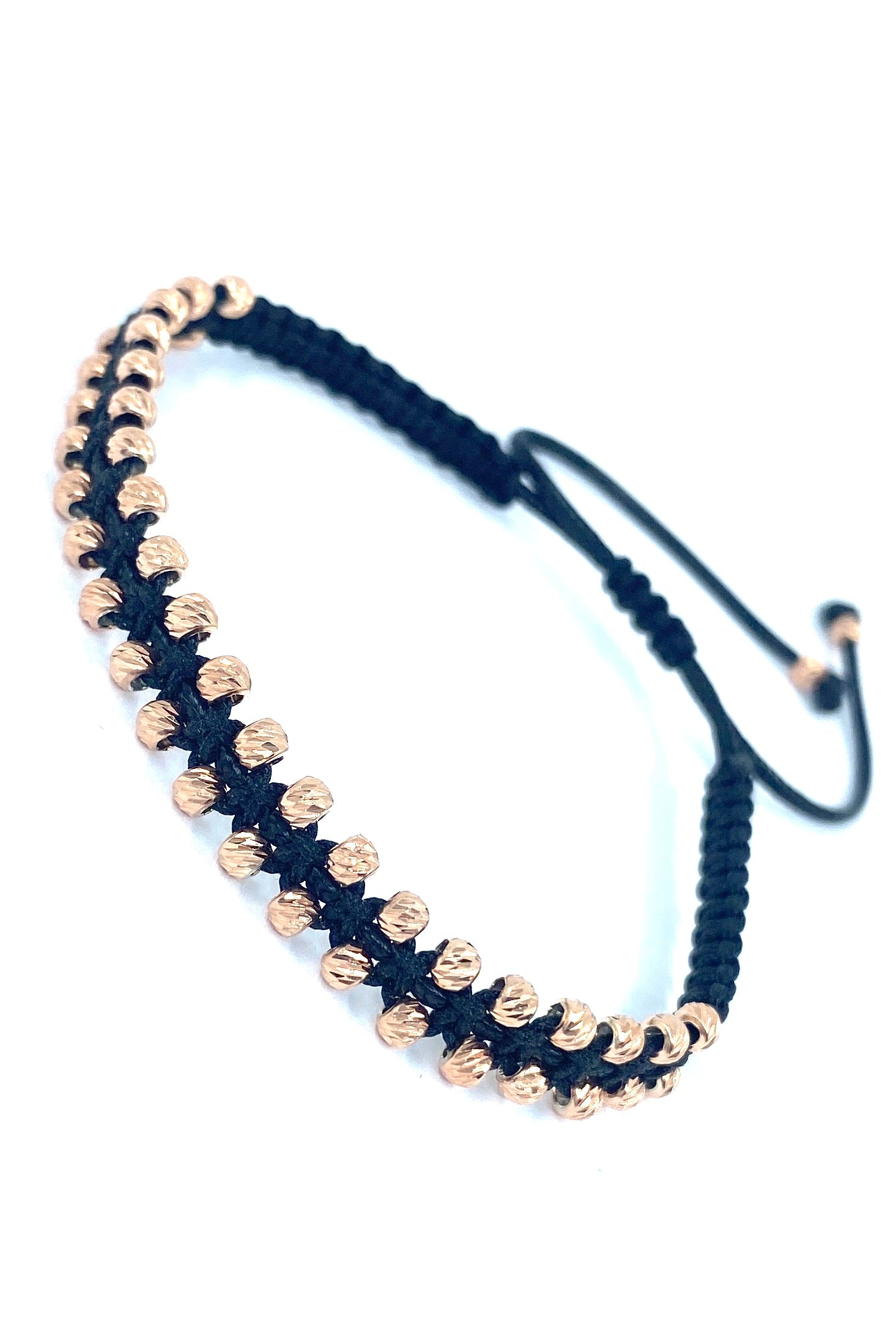 Bratara impletita Dinuzete rose-gold - Dinuzete