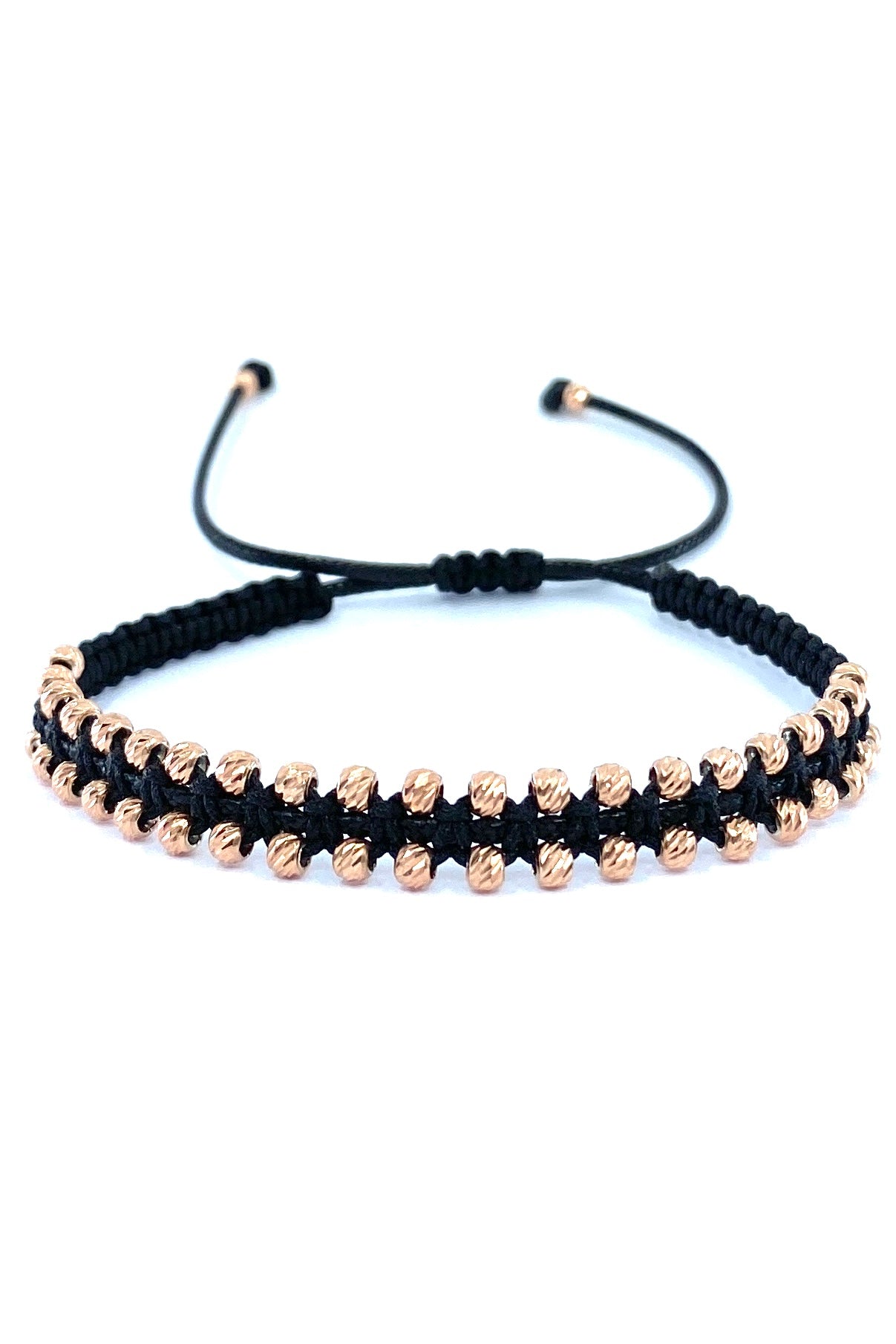 Bratara impletita Dinuzete rose-gold