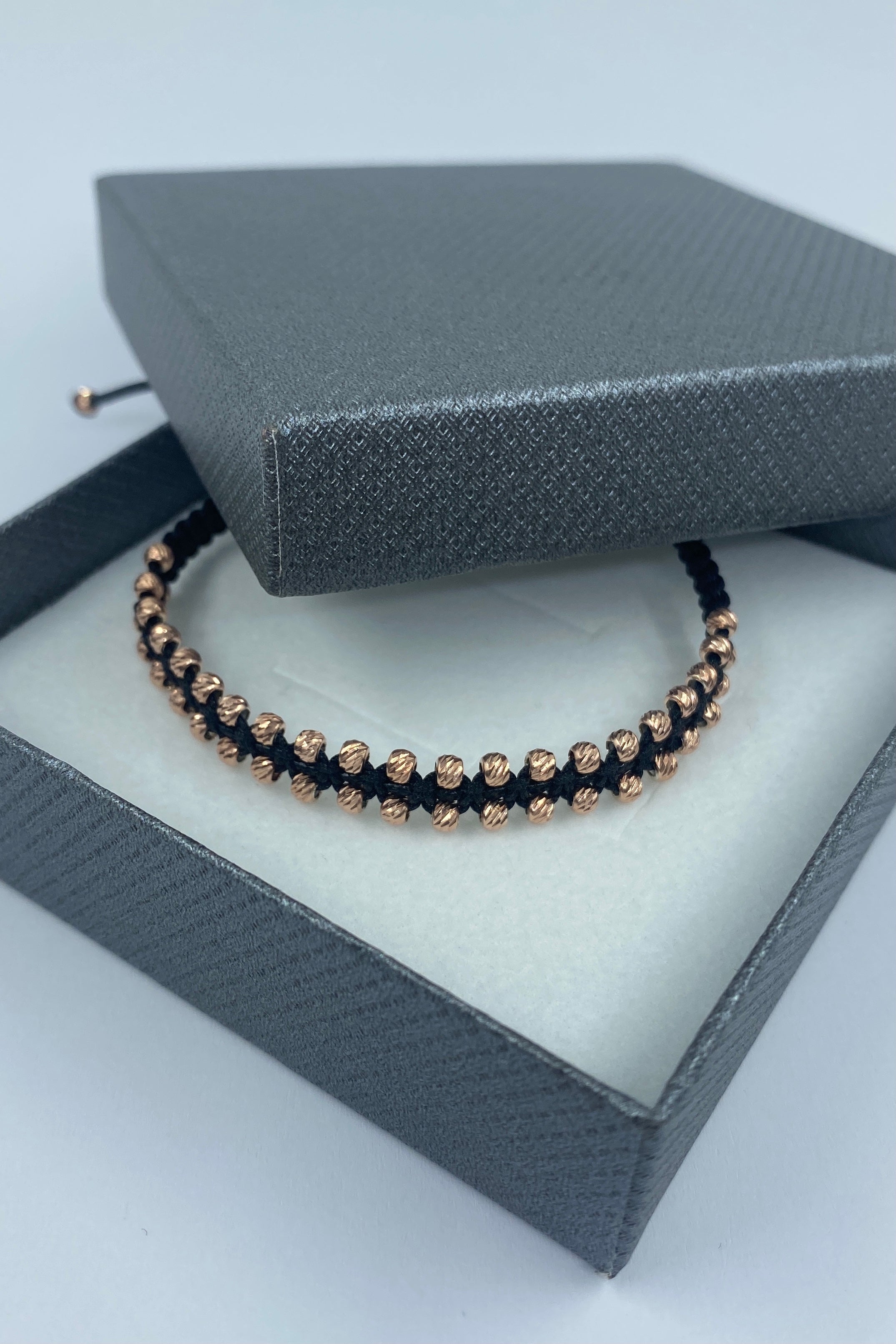 Bratara impletita Dinuzete rose-gold - Dinuzete