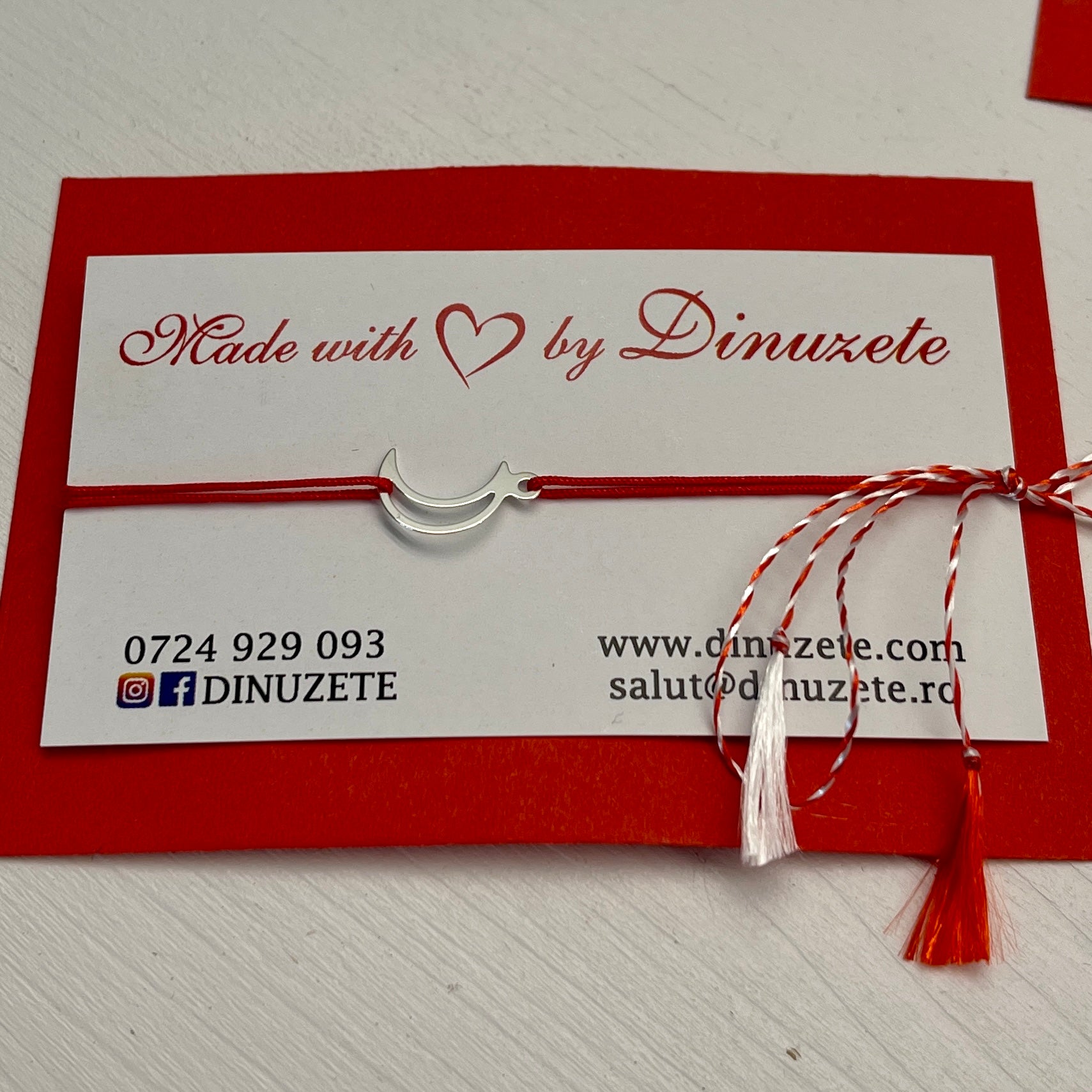 Bratara martisor - Luna - Dinuzete